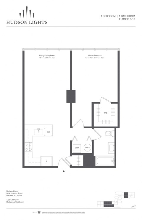 Residence 06 at Hudson Lights, Fort Lee, NJ